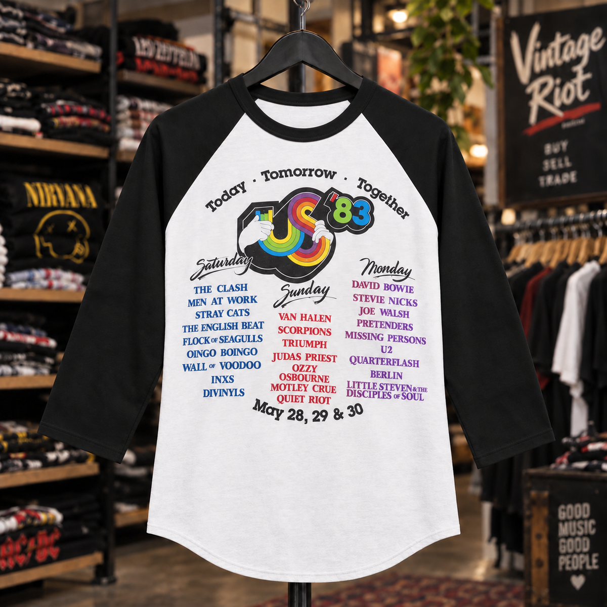 US Festival ’83 Raglan – Three Days That Defined a Generation