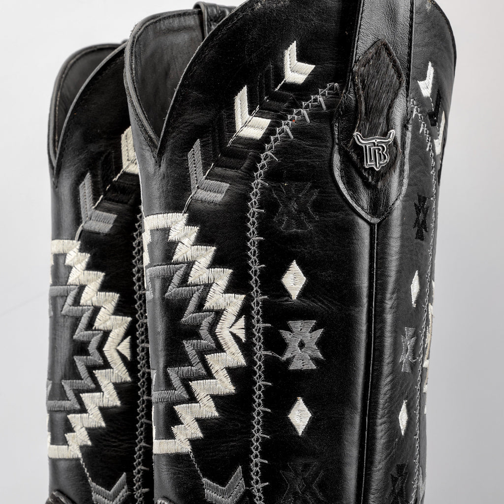 Genuine Cowhide Boots - Square Toe
