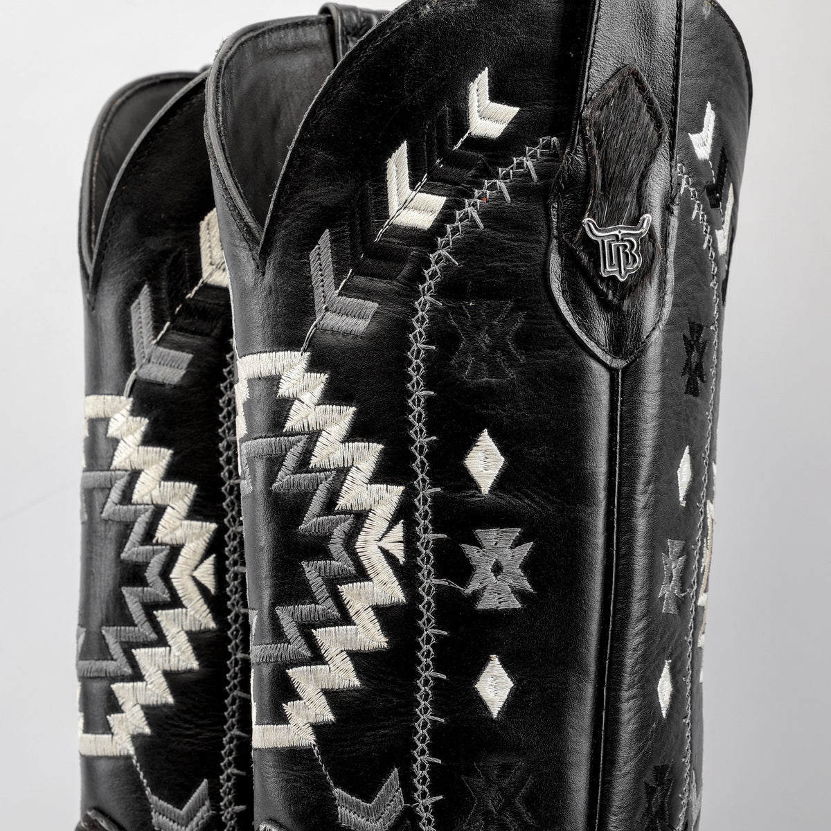 Genuine Cowhide Boots - Square Toe