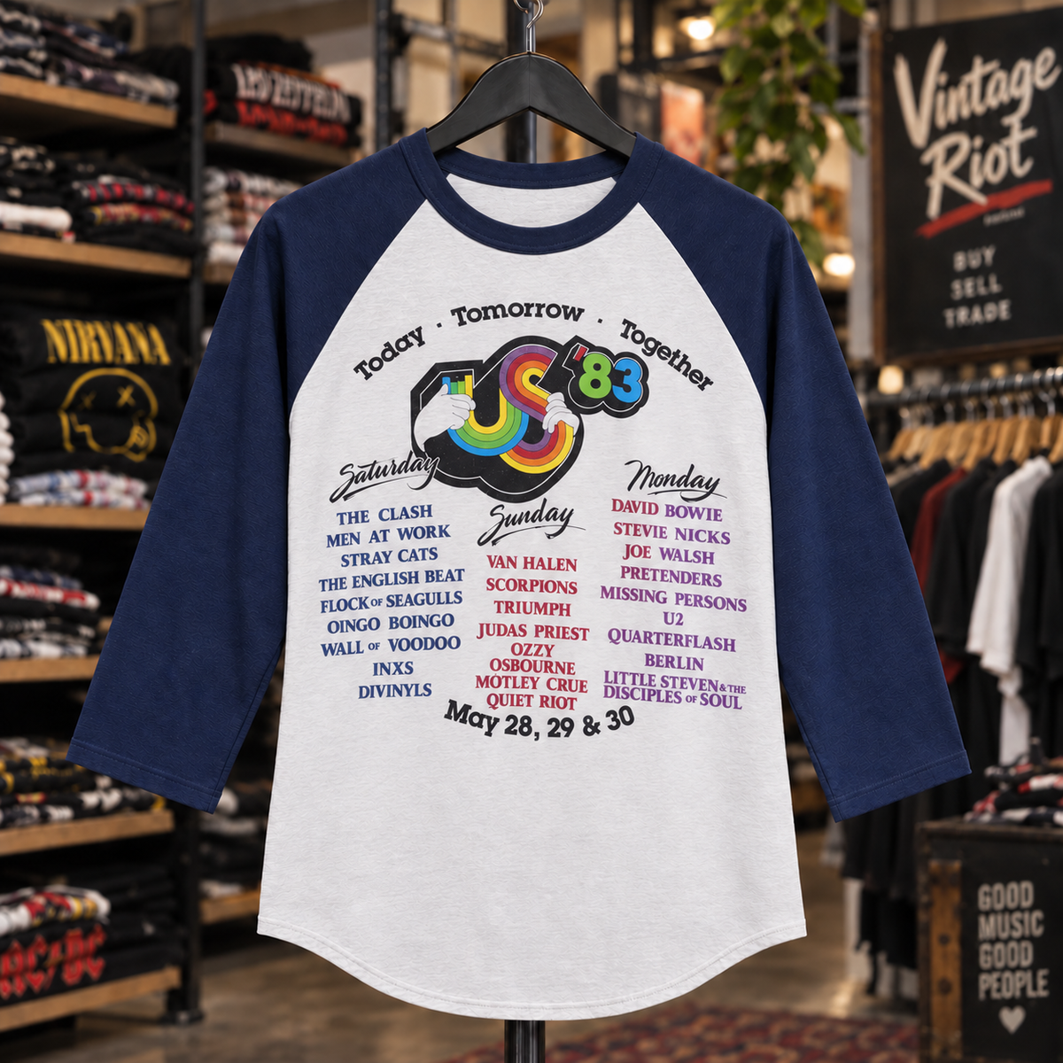 US Festival ’83 Raglan – Three Days That Defined a Generation