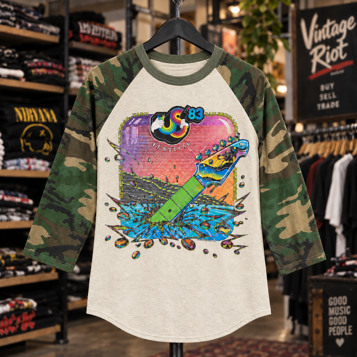 US Festival ’83 Raglan – Three Days That Defined a Generation