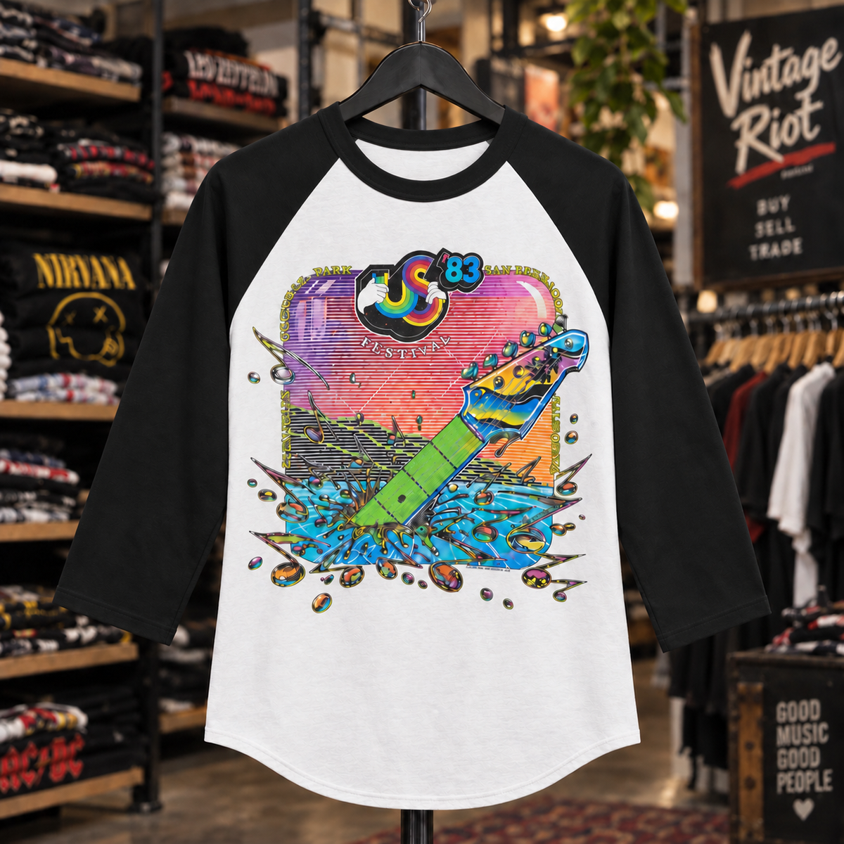 US Festival ’83 Raglan – Three Days That Defined a Generation