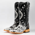 Genuine Cowhide Boots - Square Toe