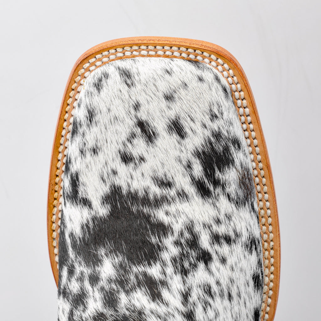 Genuine Cowhide Boots - Square Toe