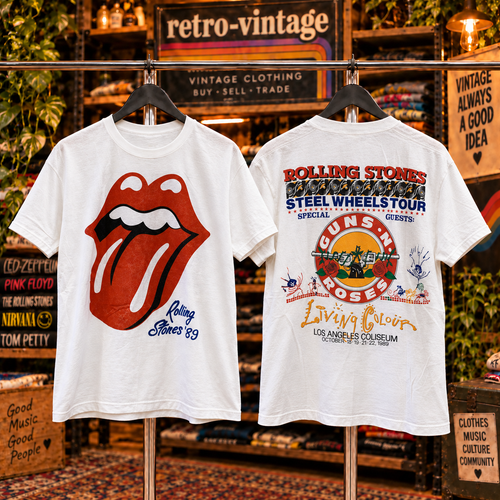 1989 Rolling Stones Steel Wheels T-Shirt
