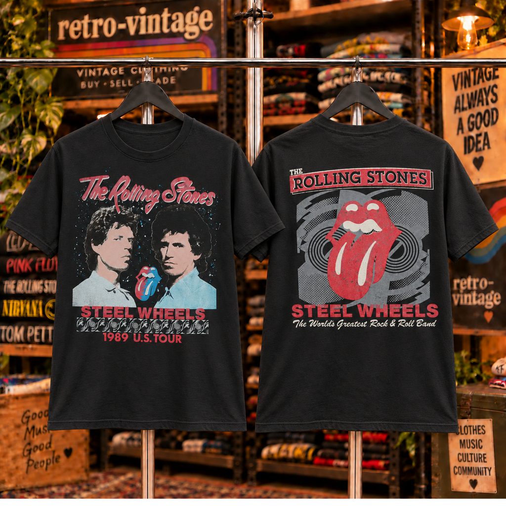 1989 Rolling Stones Steel Wheels T-Shirt